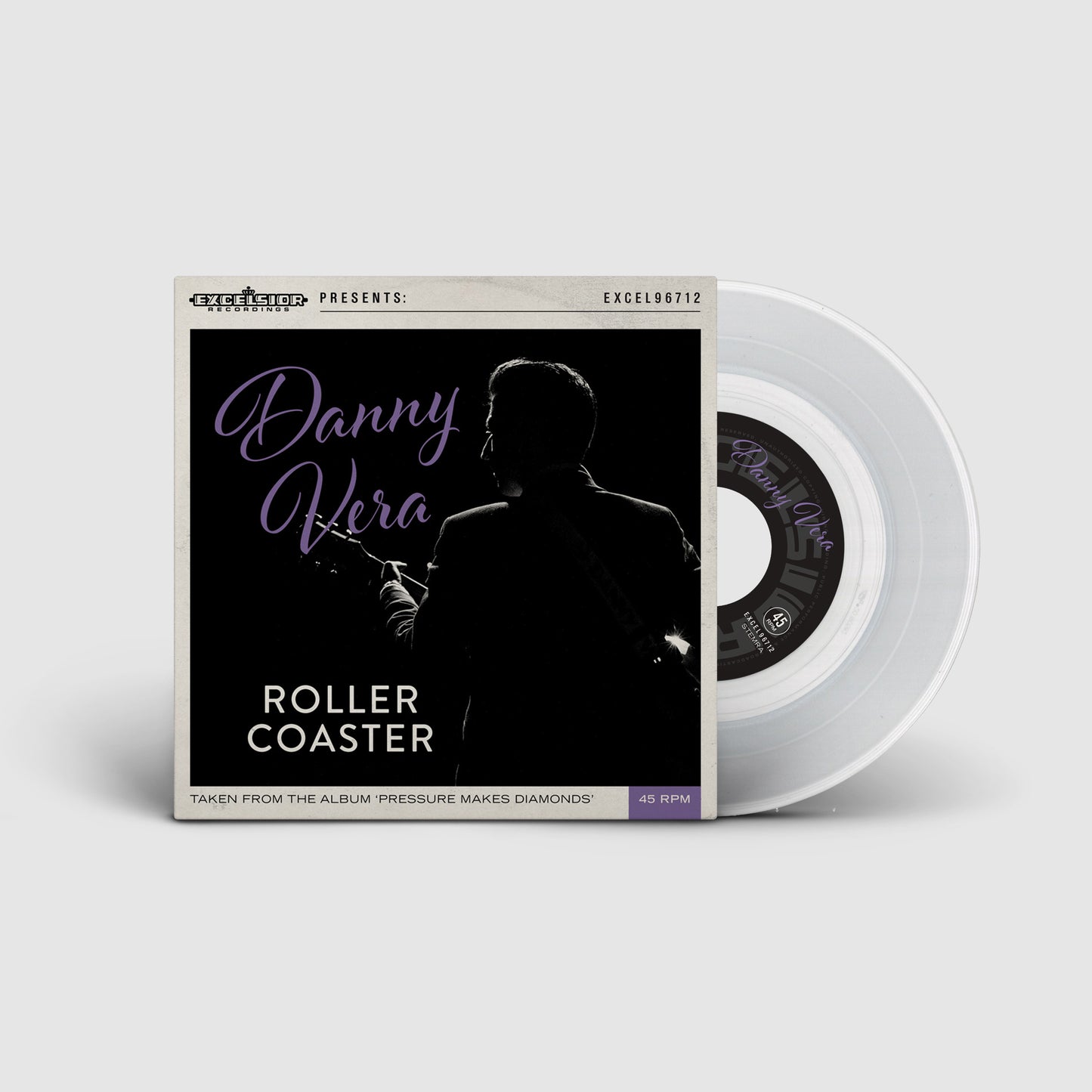 Danny Vera - Roller Coaster (7 inch) transparant vinyl